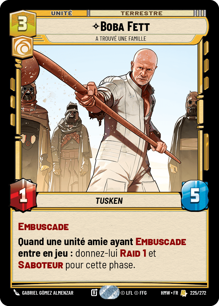 Boba Fett, A Trouvé Une Famille - HMW-225 - Standard - recto Français