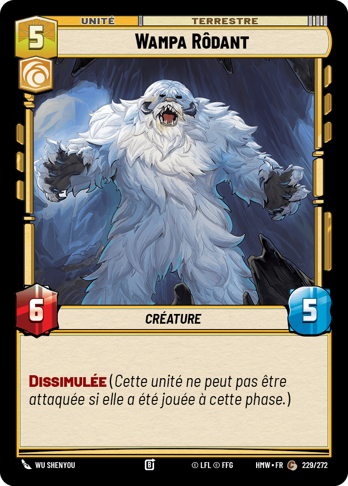 Wampa Rôdant - HMW-229 - Standard - recto Français