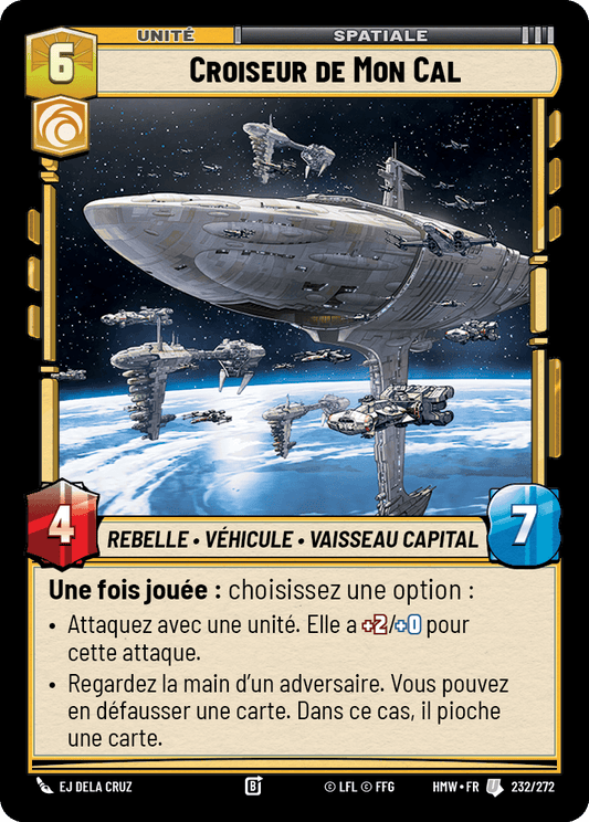 Croiseur de Mon Cal - HMW-232 - Standard - recto Français