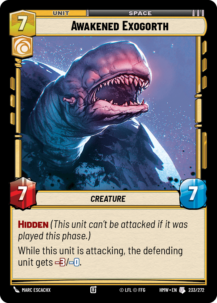 Exogorth Réveillé - HMW-233 - Standard - recto Anglais