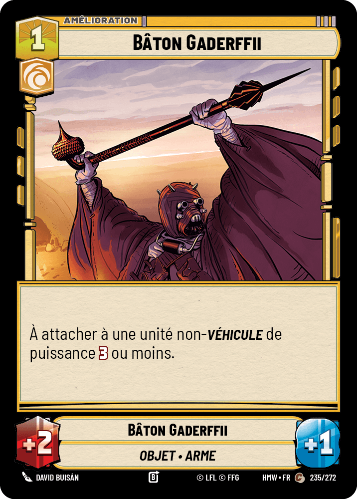 Bâton Gaderffii - HMW-235 - Standard - recto Français