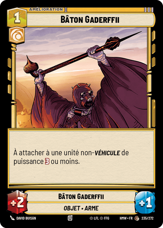Bâton Gaderffii - HMW-235 - Standard - recto Français