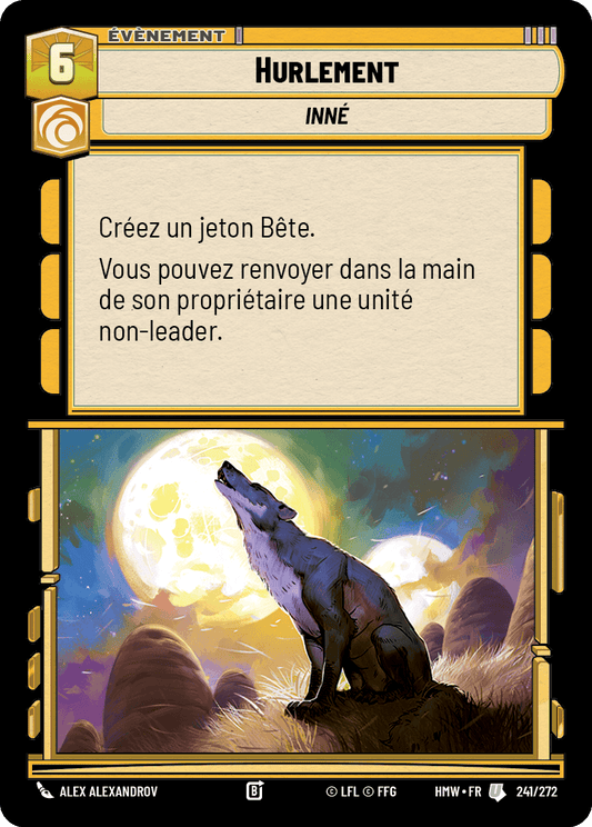 Hurlement - HMW-241 - Standard - recto Français