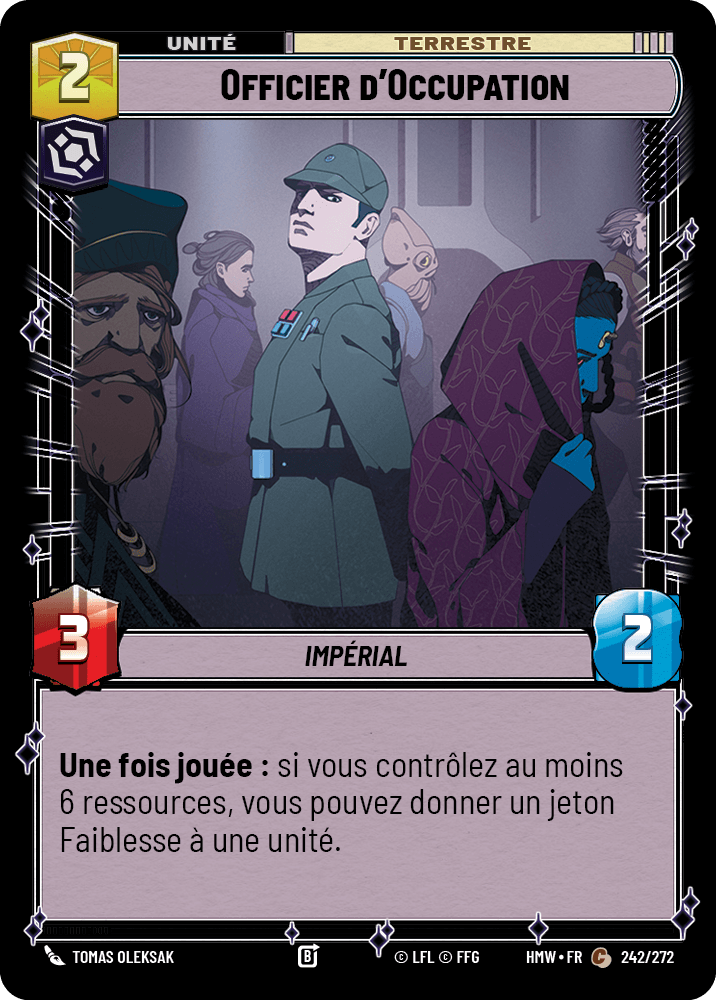 Officier d'Occupation - HMW-242 - Standard - recto Français