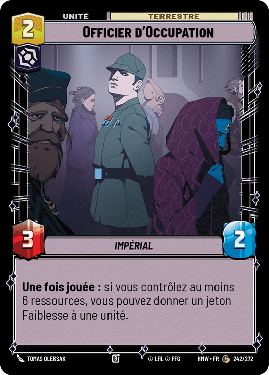 Officier d'Occupation - HMW-242 - Standard - recto Français