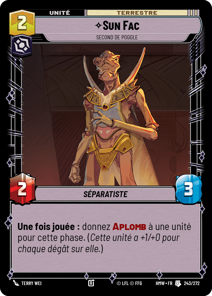 Sun Fac, Second De Poggle - HMW-243 - Standard - recto Français