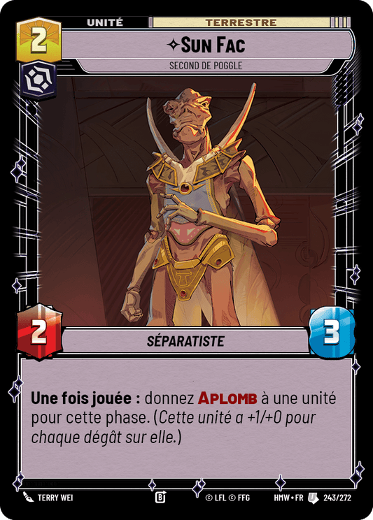 Sun Fac, Second De Poggle - HMW-243 - Standard - recto Français