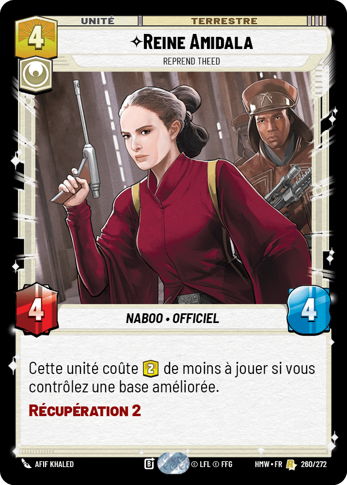 Reine Amidala, Reprend Theed - HMW-260 - Standard - recto Français