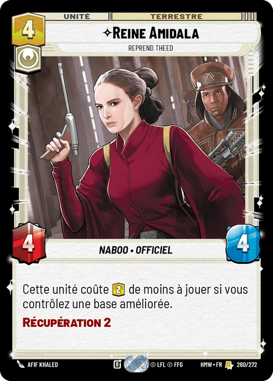 Reine Amidala, Reprend Theed - HMW-260 - Standard - recto Français