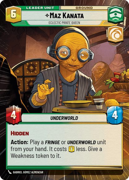 Maz Kanata, Reine Pirate Éclectique - XHMW-274 - verso Anglais
