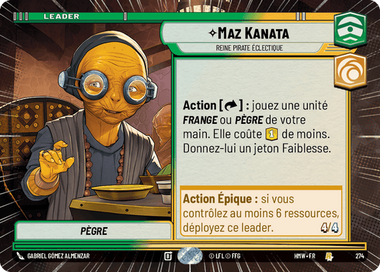Maz Kanata, Reine Pirate Éclectique - XHMW-274 - Hyperspace - recto Français