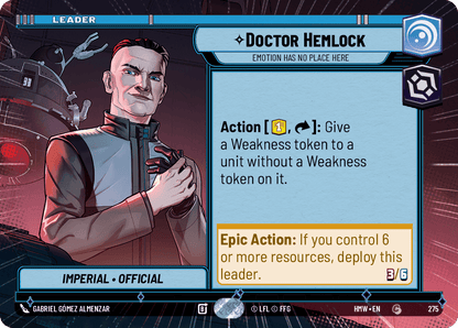Docteur Hemlock, L'Émotion N'A Pas Sa Place Ici - XHMW-275 - Hyperspace - recto Anglais