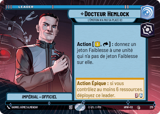 Docteur Hemlock, L'Émotion N'A Pas Sa Place Ici - XHMW-275 - Hyperspace - recto Français