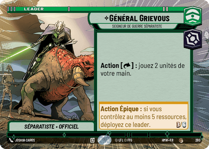 Général Grievous, Seigneur De Guerre Séparatiste - XHMW-280 - Hyperspace - recto Français