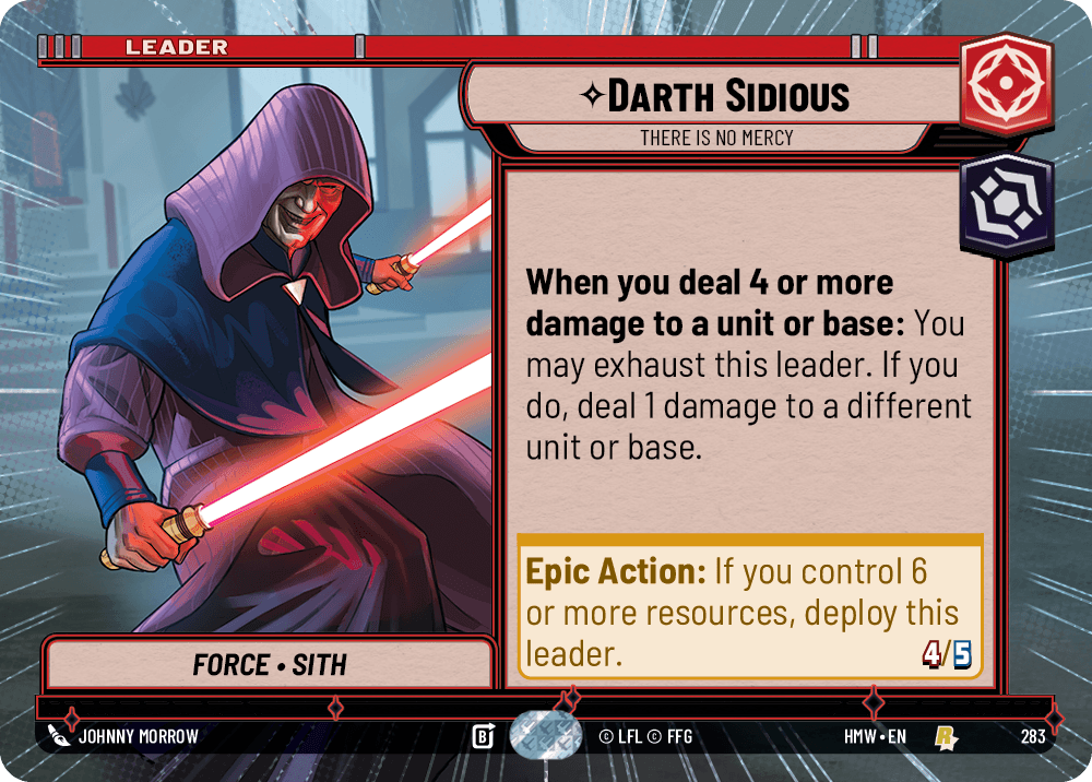 Dark Sidious, Aucune Pitié - XHMW-283 - Hyperspace - recto Anglais