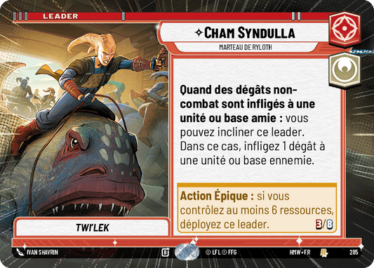 Cham Syndulla, Marteau De Ryloth - XHMW-285 - Hyperspace - recto Français