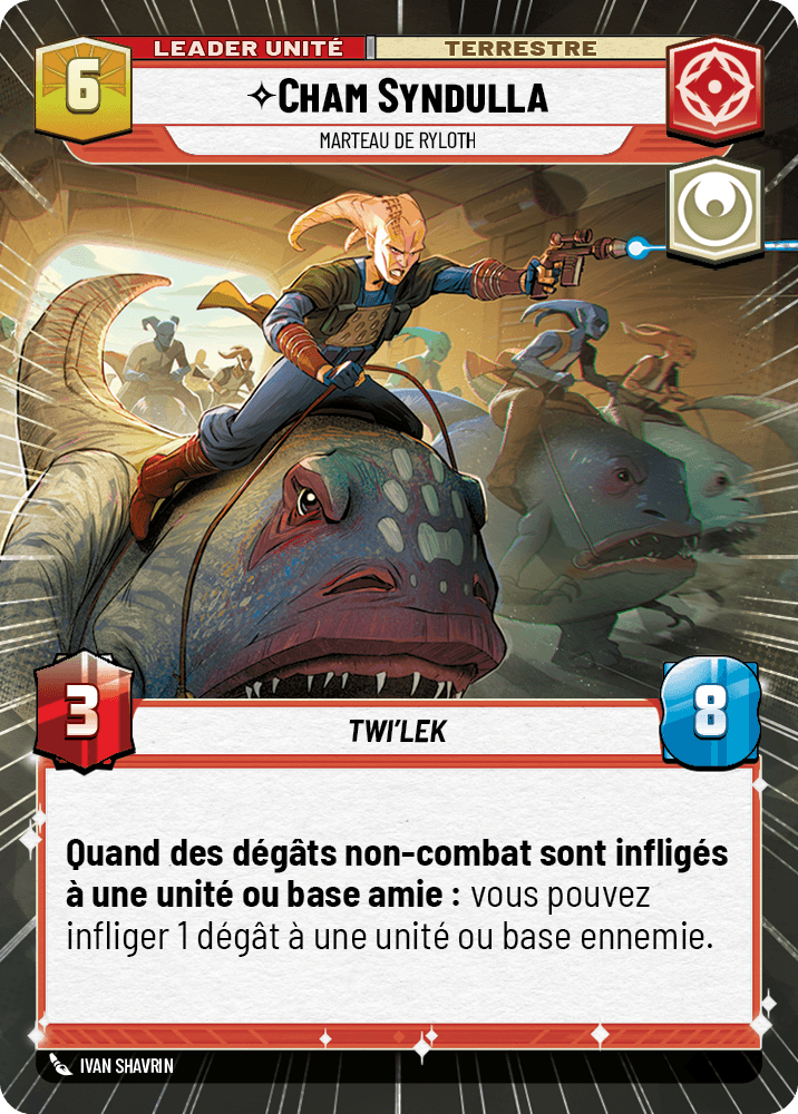 Cham Syndulla, Marteau De Ryloth - XHMW-285 - verso Français