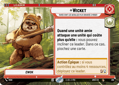 Wicket, Rares Sont Les Batailles Plus Grandes À Mener - XHMW-286 - Hyperspace - recto Français