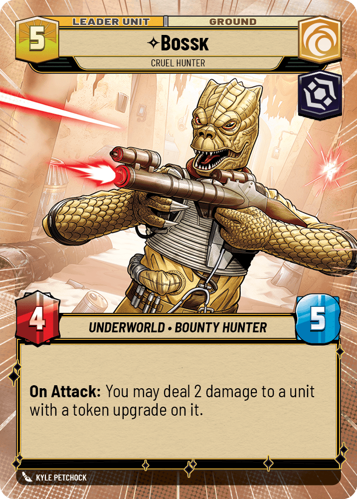 Bossk, Chasseur Cruel - XHMW-287 - verso Anglais