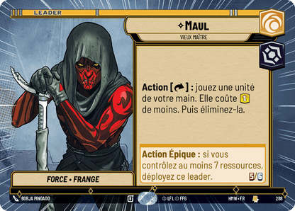 Maul, Vieux Maître - XHMW-288 - Hyperspace - recto Français