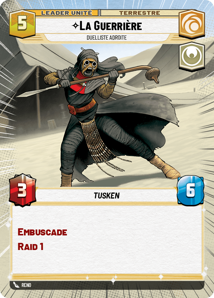 La Guerrière, Duelliste Adroite - XHMW-290 - verso Français