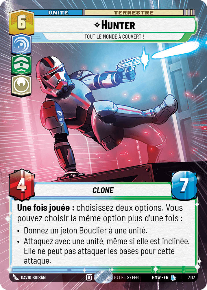 Hunter, Tout Le Monde À Couvert ! - XHMW-307 - Hyperspace - recto Français