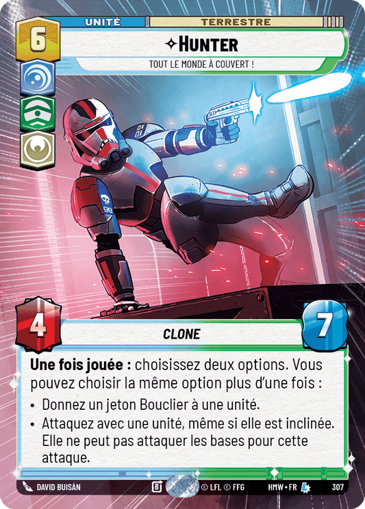 Hunter, Tout Le Monde À Couvert ! - XHMW-307 - Hyperspace - recto Français