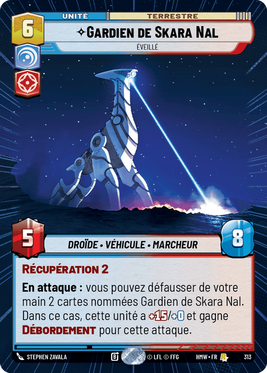 Gardien de Skara Nal, Éveillé - XHMW-313 - Hyperspace - recto Français