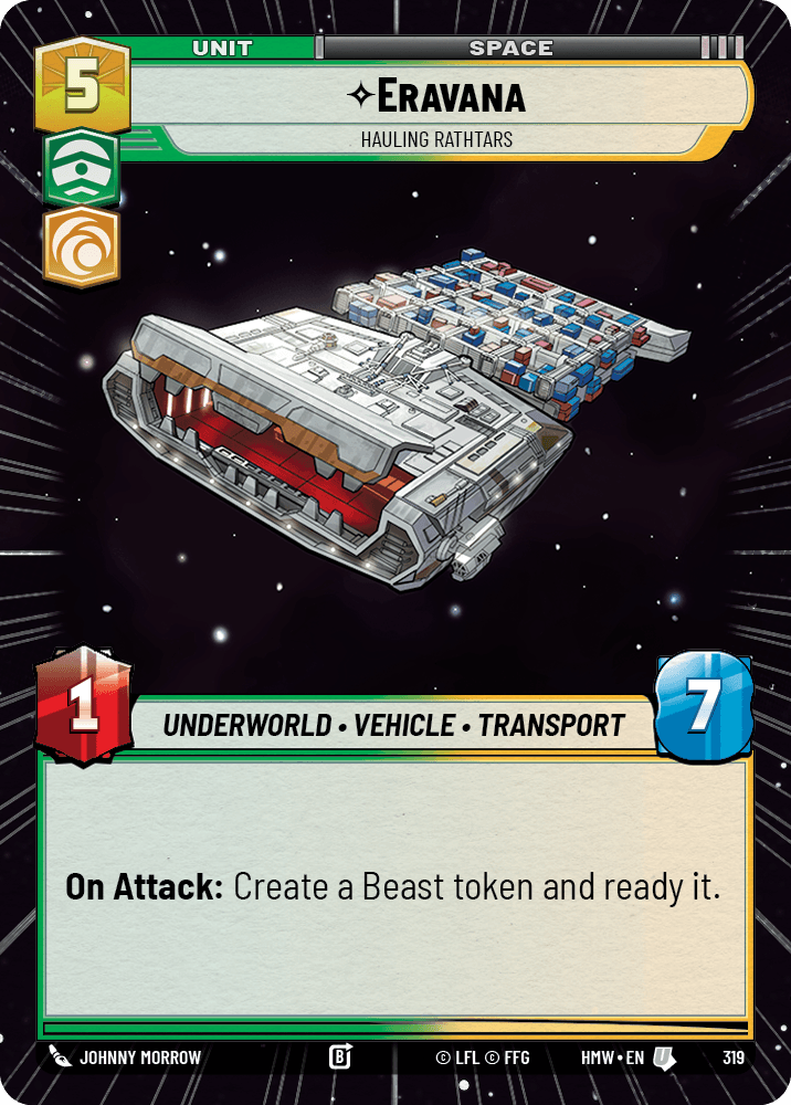 Eravana, Transporte Des Rathtars - XHMW-319 - Hyperspace - recto Anglais