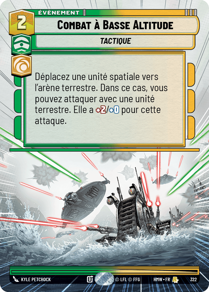 Combat à Basse Altitude - XHMW-322 - Hyperspace - recto Français