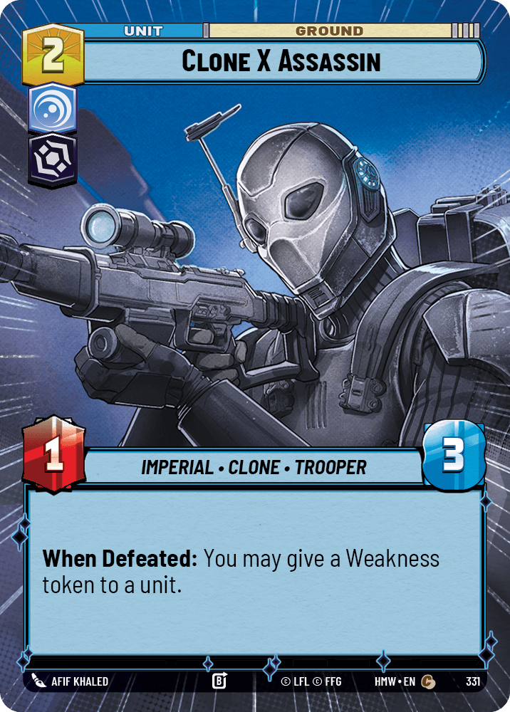 Assassin Clone X - XHMW-331 - Hyperspace - recto Anglais