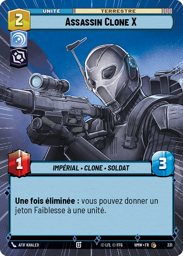 Assassin Clone X - XHMW-331 - Hyperspace - recto Français