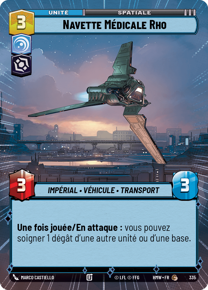 Navette Médicale Rho - XHMW-335 - Hyperspace - recto Français