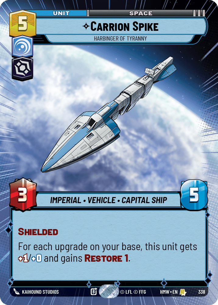 Pic de la Charogne, Annonciateur De La Tyrannie - XHMW-338 - Hyperspace - recto Anglais