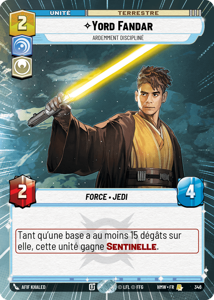 Yord Fandar, Ardemment Discipliné - XHMW-346 - Hyperspace - recto Français
