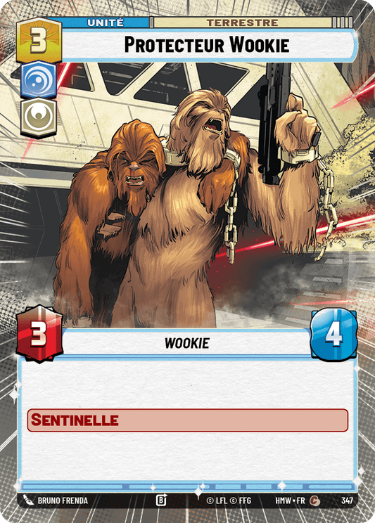 Protecteur Wookie - XHMW-347 - Hyperspace - recto Français