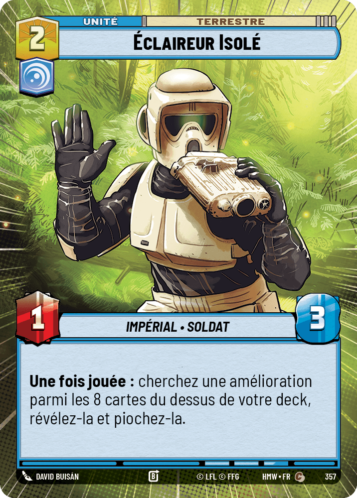 Éclaireur Isolé - XHMW-357 - Hyperspace - recto Français