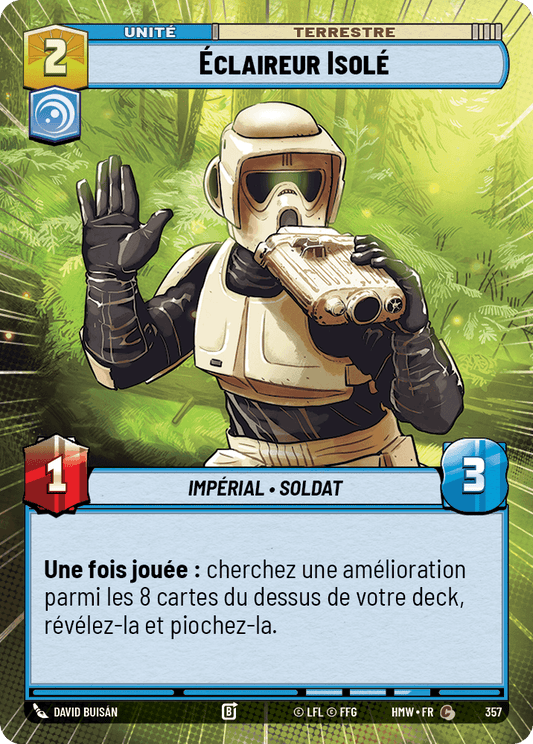 Éclaireur Isolé - XHMW-357 - Hyperspace - recto Français