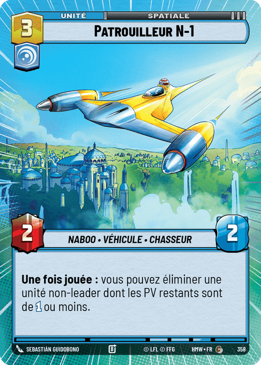 Patrouilleur N-1 - XHMW-358 - Hyperspace - recto Français
