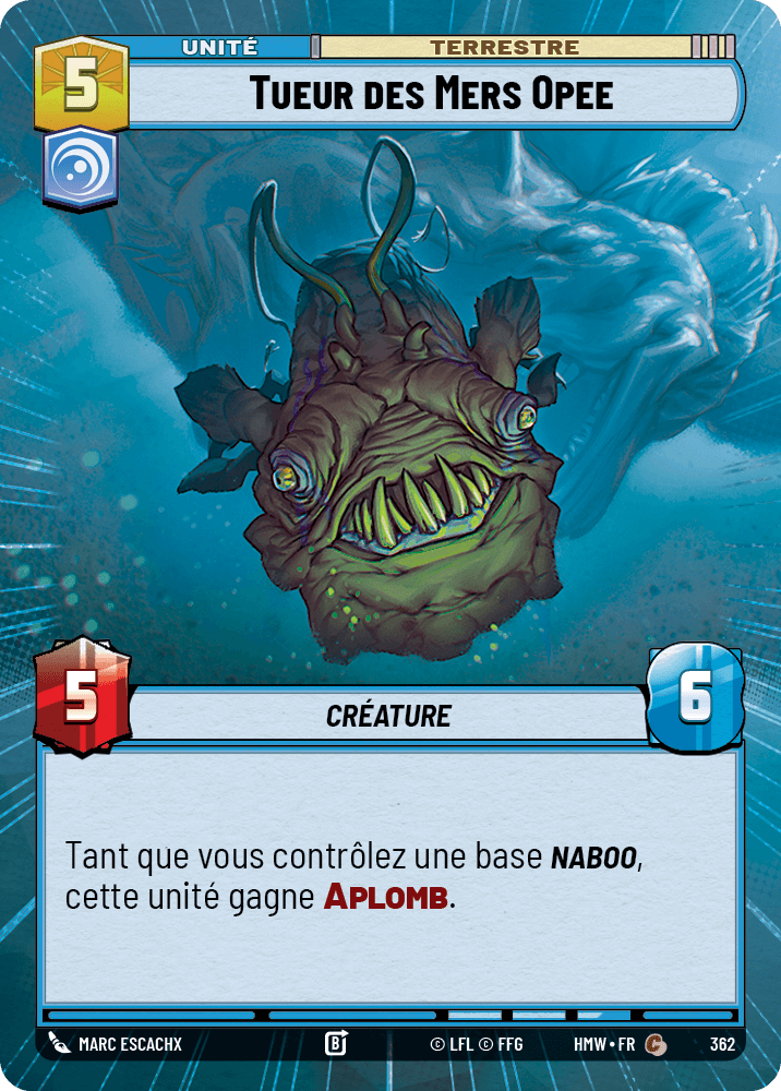 Tueur des Mers Opee - XHMW-362 - Hyperspace - recto Français