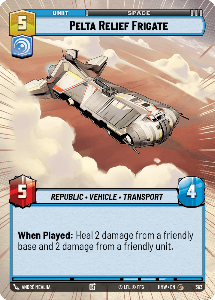 Frégate de Secours Pelta - XHMW-363 - Hyperspace - recto Anglais