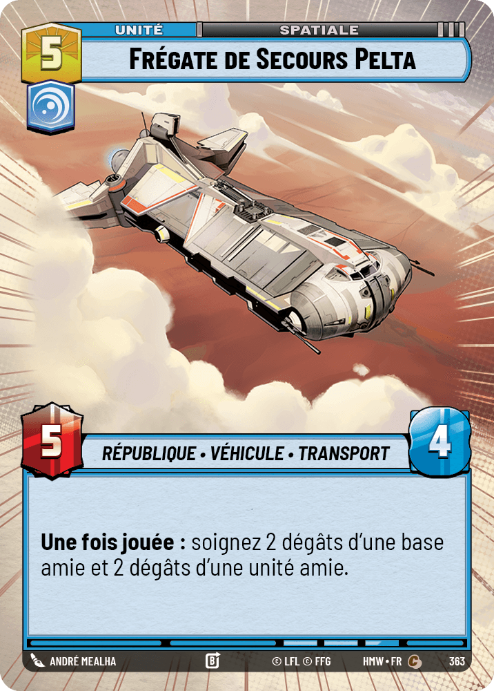 Frégate de Secours Pelta - XHMW-363 - Hyperspace - recto Français