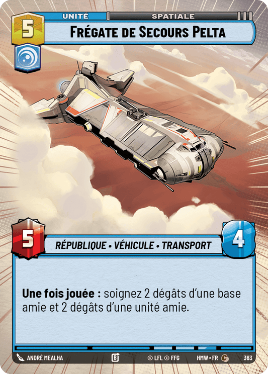 Frégate de Secours Pelta - XHMW-363 - Hyperspace - recto Français