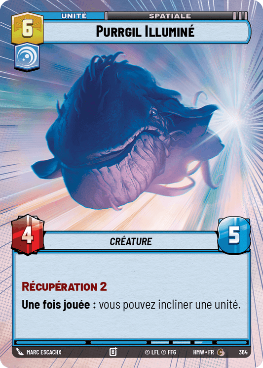 Purrgil Illuminé - XHMW-364 - Hyperspace - recto Français