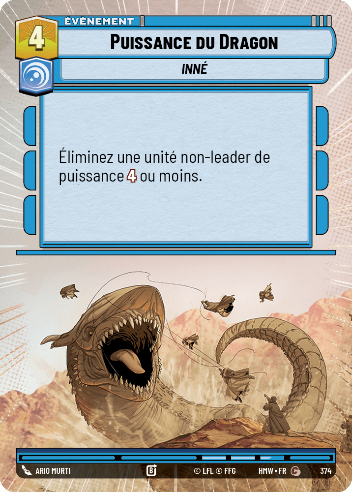 Puissance du Dragon - XHMW-374 - Hyperspace - recto Français