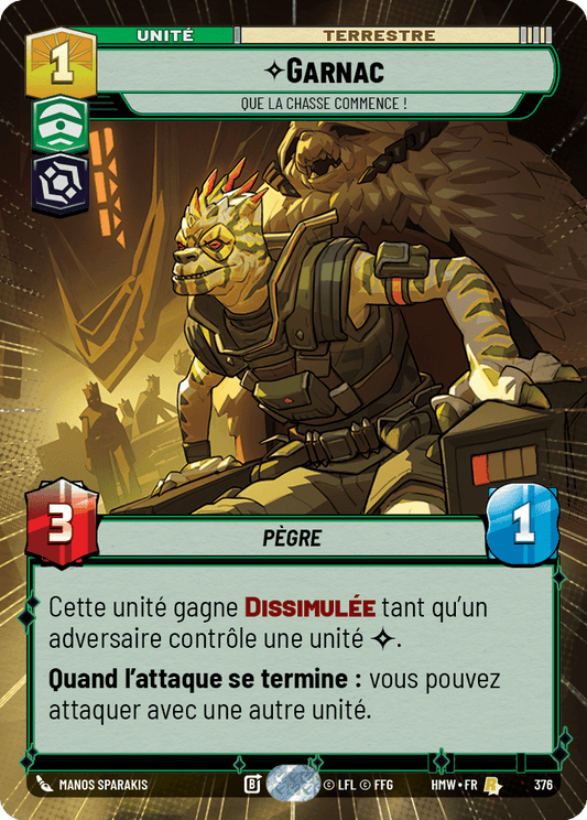 Garnac, Que La Chasse Commence ! - XHMW-376 - Hyperspace - recto Français