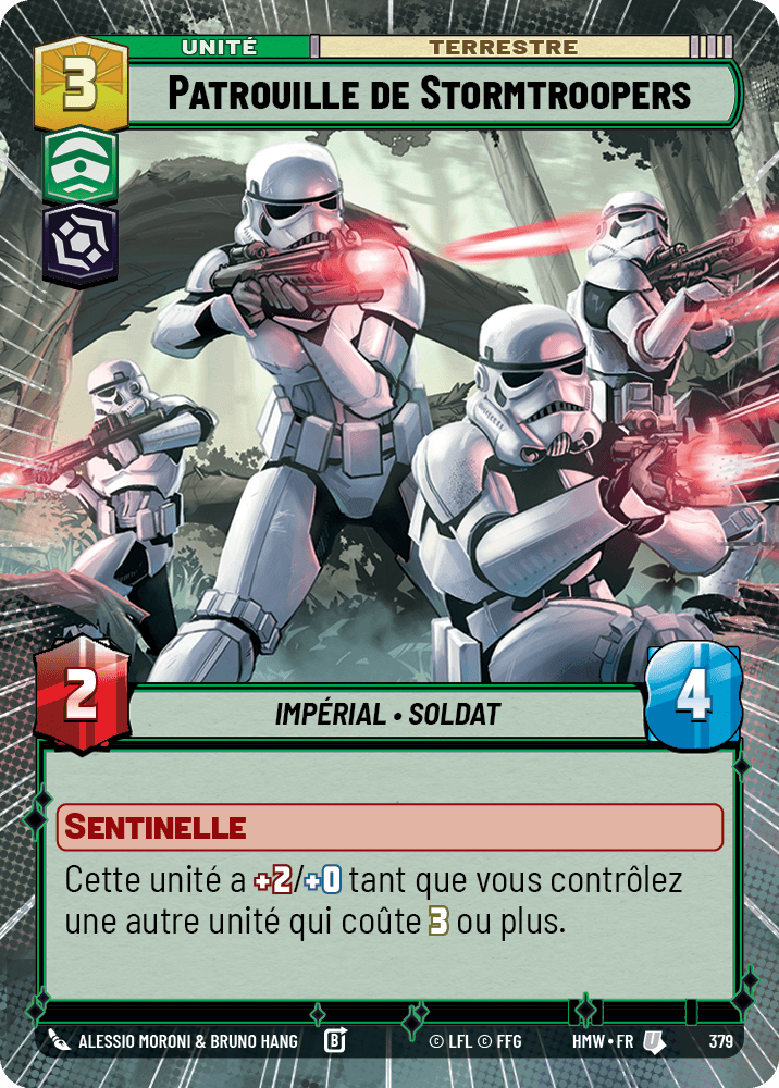 Patrouille de Stormtroopers - XHMW-379 - Hyperspace - recto Français