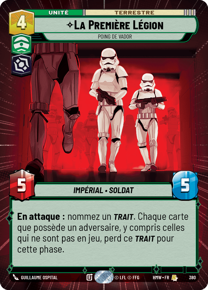 La Première Légion, Poing De Vador - XHMW-380 - Hyperspace - recto Français