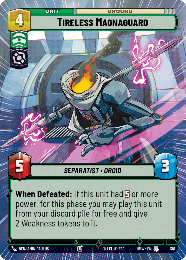 Magna Garde Infatigable - XHMW-381 - Hyperspace - recto Anglais