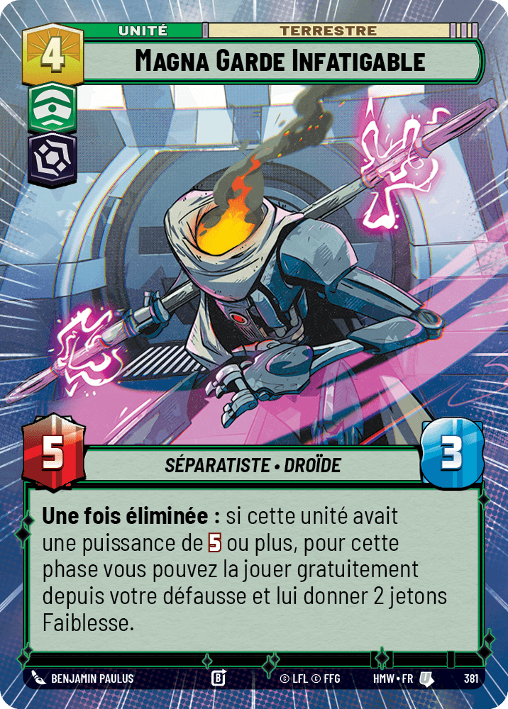 Magna Garde Infatigable - XHMW-381 - Hyperspace - recto Français